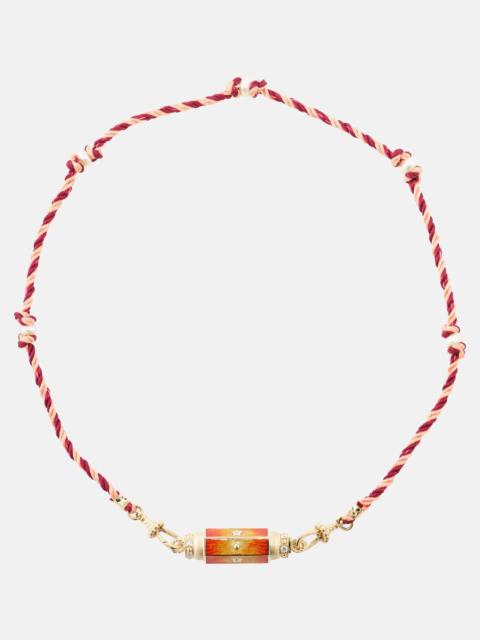 MARIE LICHTENBERG 14kt gold necklace with diamonds