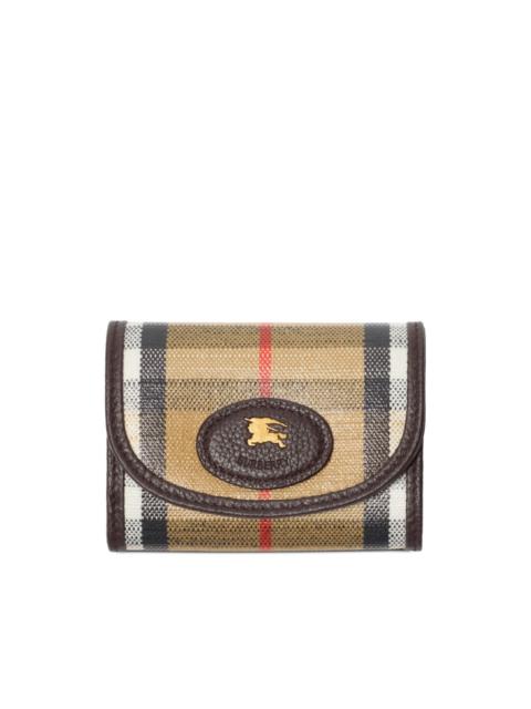 Burberry Highlands checked knight wallet