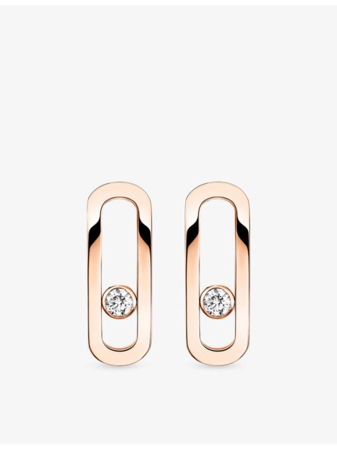 MESSIKA Move Uno 18ct Gold And 0.16ct Diamond Earrings
