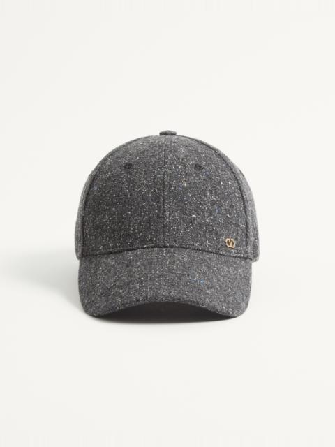 Valentino VALENTINO GARAVANI VLOGO SIGNATURE WOOL BASEBALL CAP