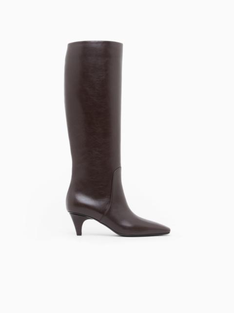 GIORGIO ARMANI BOOT IN LEATHER WITH A LEATHER SOLE