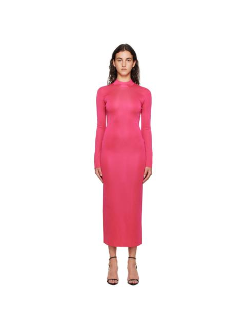 TOM FORD Pink Mock Neck Maxi Dress