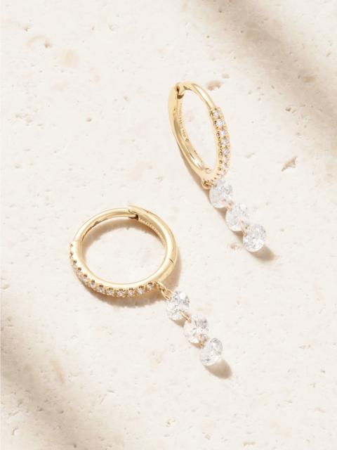 PERSÉE 18-karat Gold Diamond Hoop Earrings