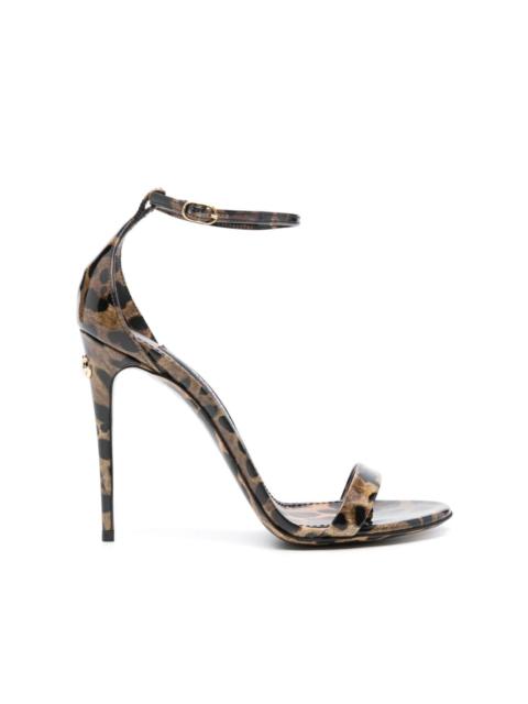 Dolce & Gabbana 110mm leopard-print sandals