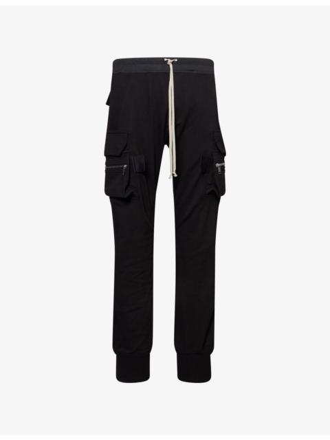 Rick Owens Mastodon Patch-Pocket Cotton-Jersey Cargo Trouser