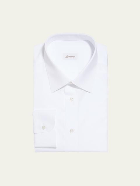 Brioni Wardrobe Essential Solid Dress Shirt, White
