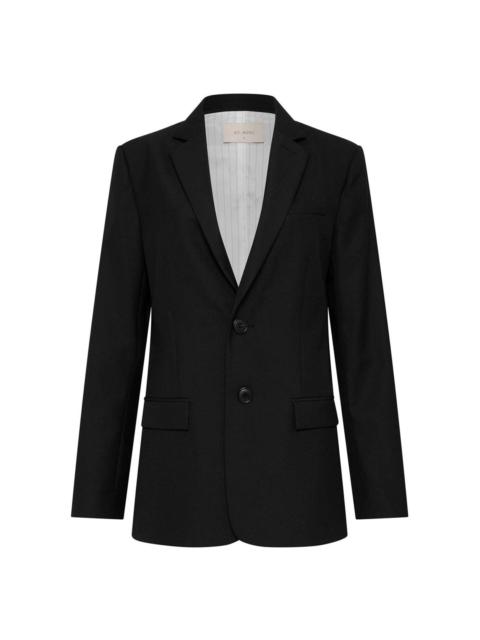 ST. AGNI Tailored Linen Blazer black