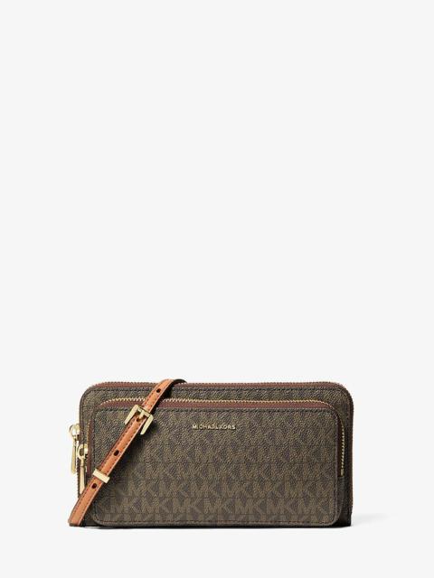 MICHAEL KORS Jet Set Large Signature Logo Convertible Crossbody Bag