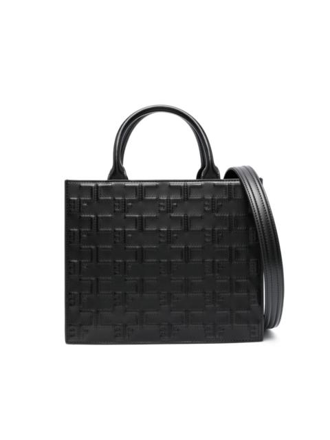 ELISABETTA FRANCHI logo-embossed quilted tote bag