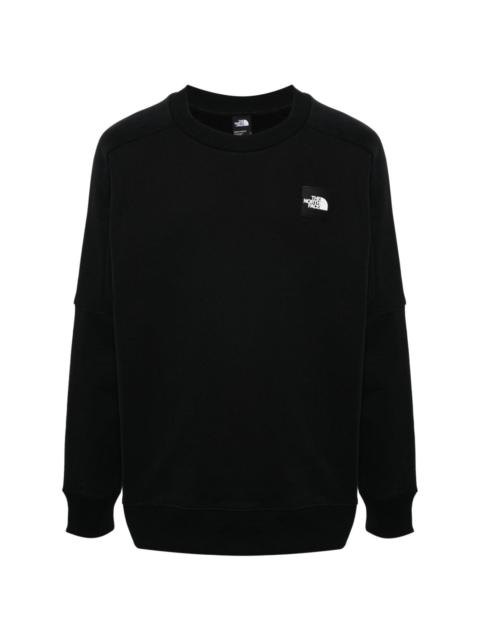 rubberised-logo cotton sweatshirt