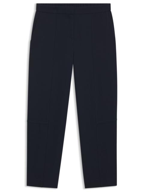 BOSS RELAXED-FIT TROUSERS IN WRINKLE-RESISTANT CREPE