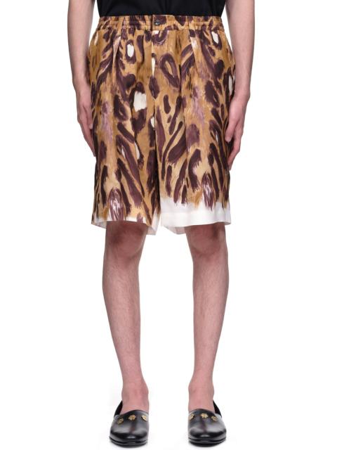 Marni Leopard Shorts