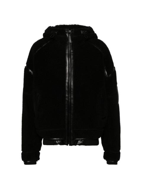 faux-shearling hooded jacket