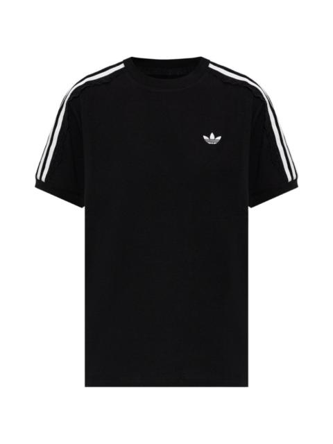adidas lace-trim embroidered-logo T-shirt