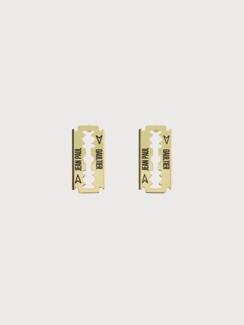 Jean Paul Gaultier THE GOLD-TONE RAZOR BLADE EARRING