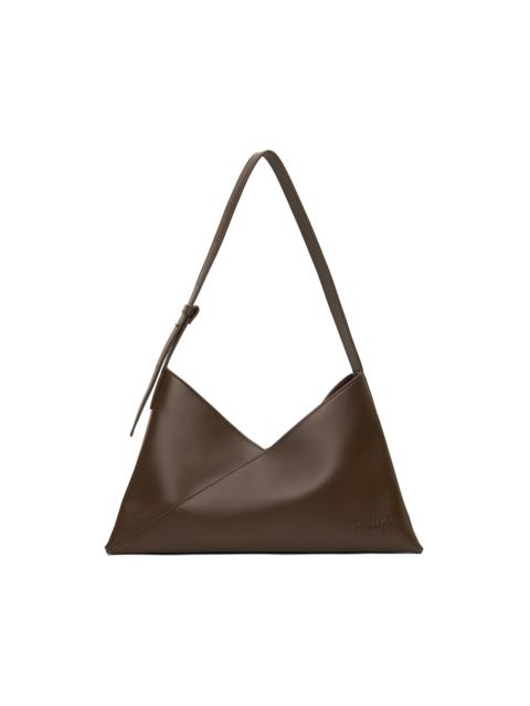 MM6 Maison Margiela Brown Triangle 6 Shoulder Bag