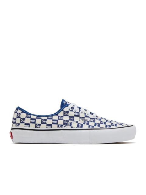 Vans SUPREME X AUTHENTIC PRO 'CHECKERED BLUE'