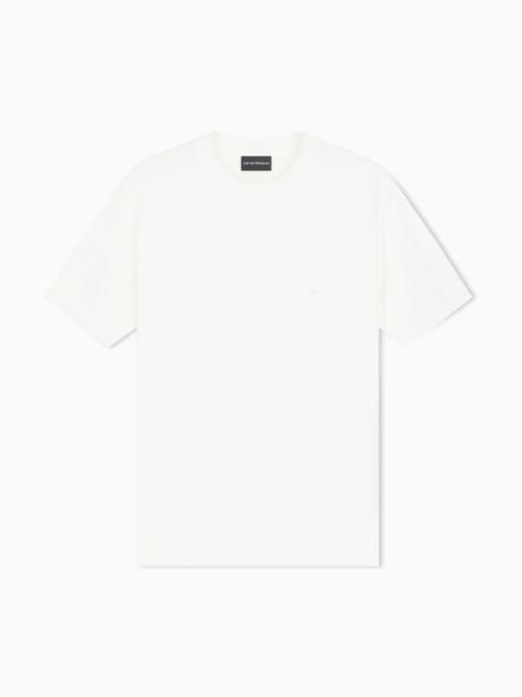 EMPORIO ARMANI TRAVEL ESSENTIAL LYOCELL BLEND JERSEY T-SHIRT