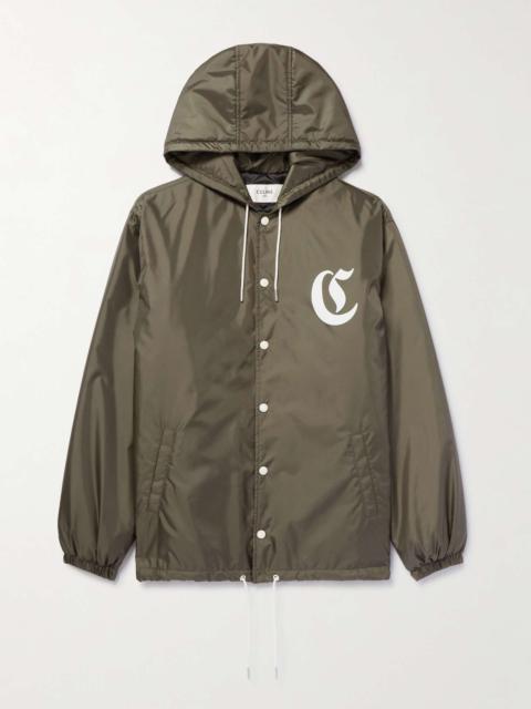 CELINE Logo-Print Nylon Hooded Jacket