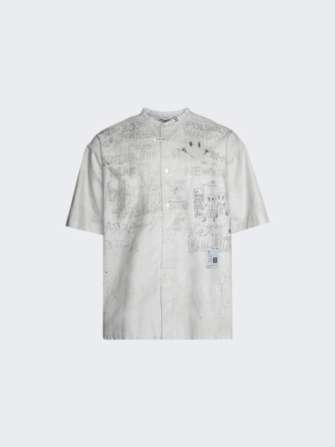 Maison MIHARAYASUHIRO Distressed  Shirt Light Grey