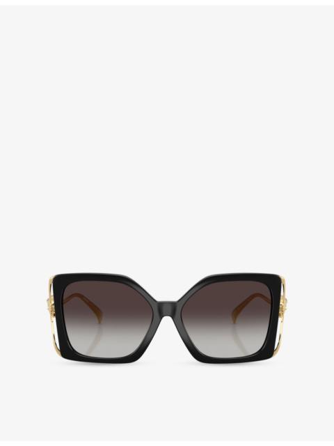 VERSACE VE4502U Square-Frame Injected Sunglasses