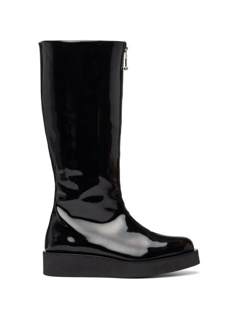 ERNEST W. BAKER Black High Zip Boots