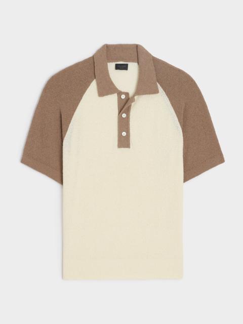 TODD SNYDER Raglan Bouclé Sweater Polo