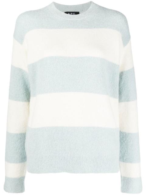 A.P.C. Alice horizontal-stripe knitted jumper