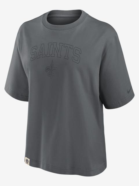 Nike New Orleans Saints Arch Boxy Women's Nike NFL T-Shirt