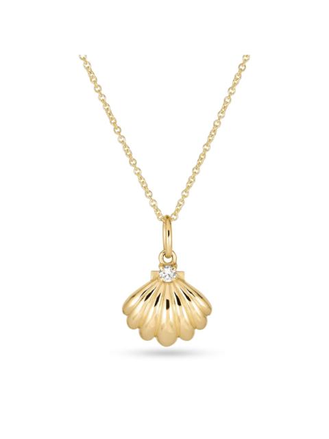 STONE AND STRAND Vintage Scallop Shell Necklace