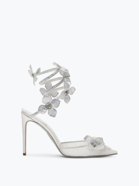 RENE CAOVILLA Floriane White Pump 105