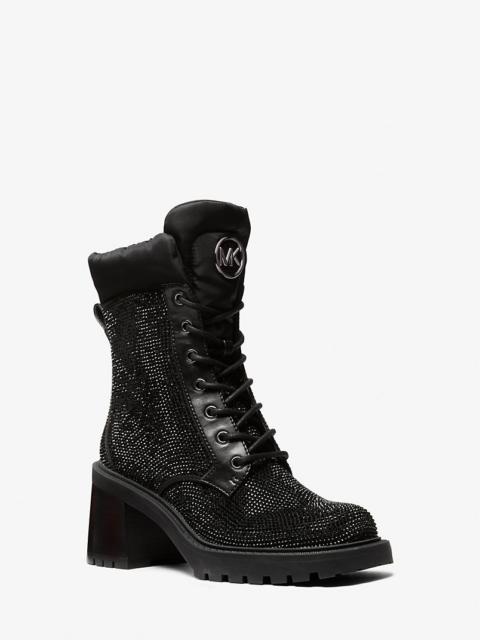 MICHAEL KORS Cade Embellished Combat Boot