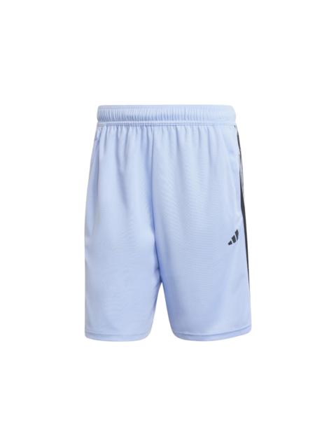 adidas adidas Train Essentials Pique 3-Stripes Shorts Blue Spark Black