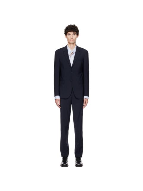 BOSS Navy Two-Piece Slim-Fit Stretch Virgin Wool Suit