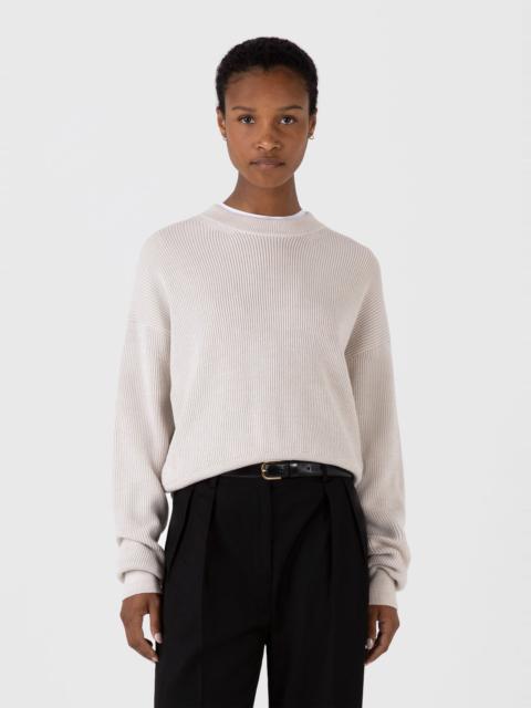 Sunspel Ribbed Crew Neck Jumper