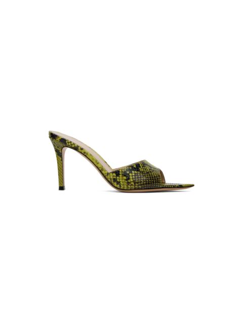 Gianvito Rossi SSENSE Exclusive Green & Black Heeled Sandals