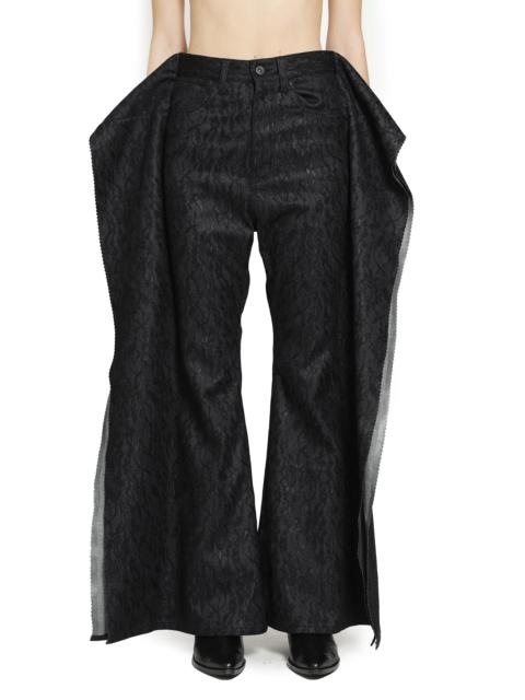 Junya Watanabe Deconstructed Jeans In Floral Denim