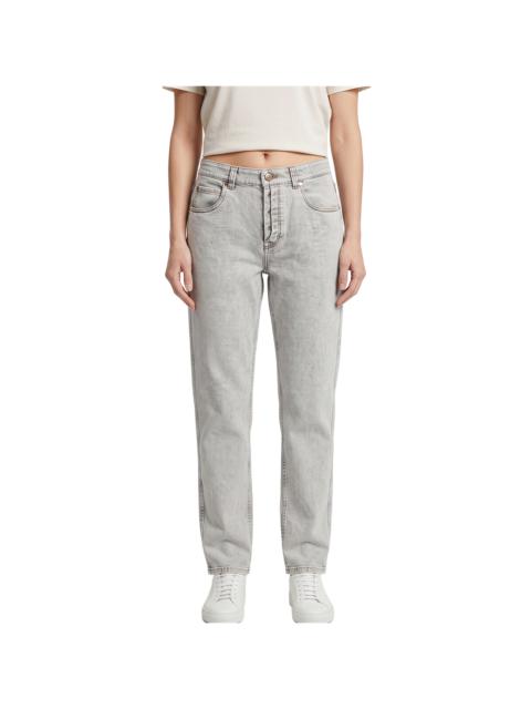 Brunello Cucinelli PANTS "STONE DENIM (LIGHT GREY)" MH186P5755_C8332