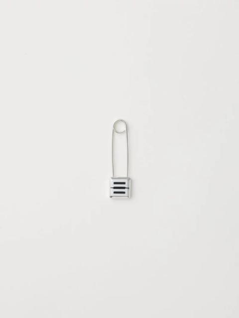 Ambush MONOGRAM SAFETY PIN EARRING
