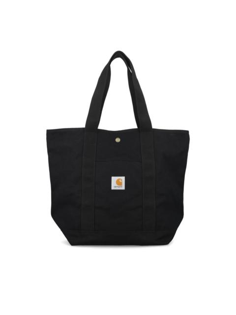Carhartt logo-patch canvas tote bag