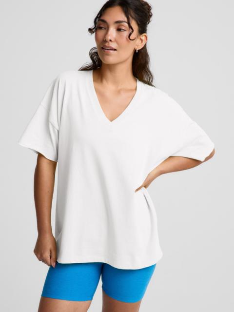 BEYOND YOGA SoftKnit Better Than Ever Oversized V-Neck Cotton Tee