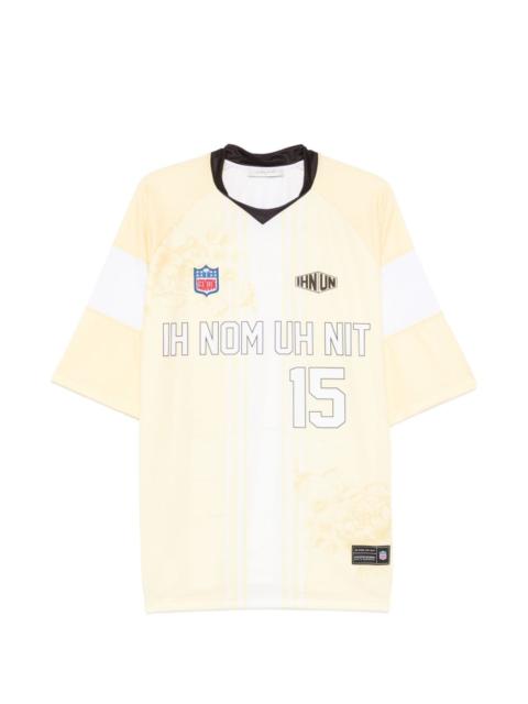 ih nom uh nit floral number T-shirt