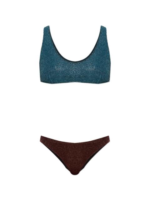Oséree two-tone two-piece bikini