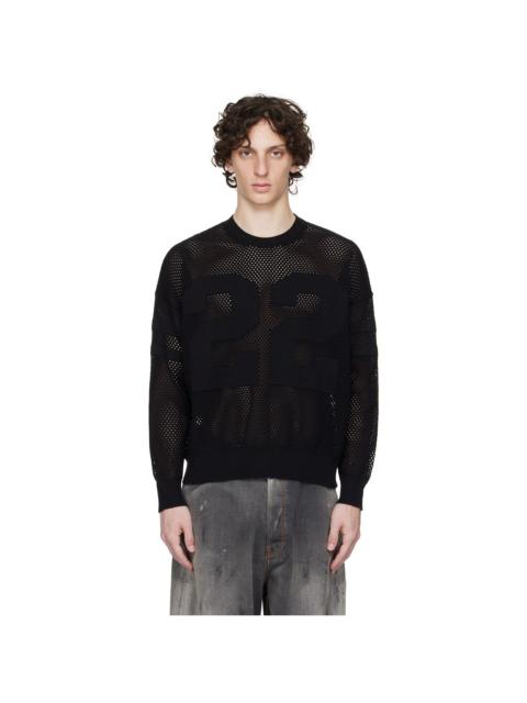 AMIRI Black '22' Crew Sweater