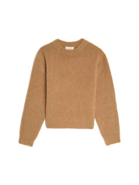 brushed-knit jumper