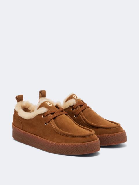 BOGNER Lucerne shearling-lined suede sneakers