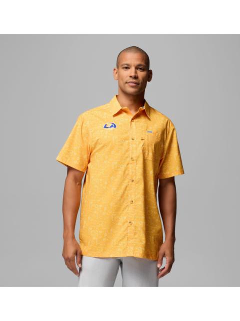 Columbia Men's PFG Super Slack Tide Short Sleeve Shirt - Los Angeles Rams