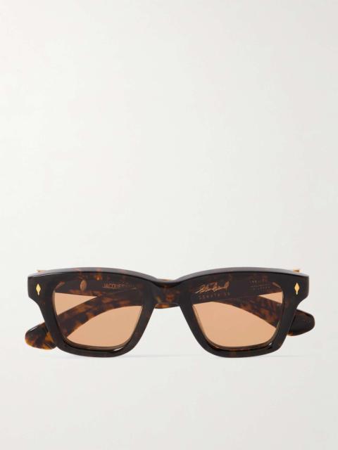 JACQUES MARIE MAGE Glenn Gould Sonata Square-Frame Tortoiseshell Acetate Sunglasses
