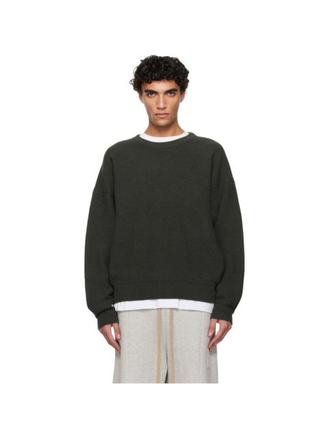 Fear of God Khaki Racked Rib Crewneck Sweater