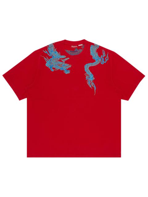 Supreme Dragon Wrap Short-Sleeve Top 'Red'